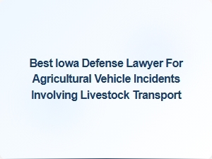 Top Iowa Defense Lawyer for Livestock Transport Vehicle Accidents