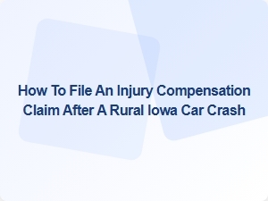 How to File an Injury Compensation Claim After a Rural Iowa Car Crash