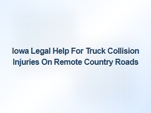 Iowa Truck Collision Injuries on Remote Roads: Claim Compensation