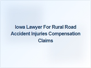 Iowa Lawyer for Rural Road Accident Compensation Claims