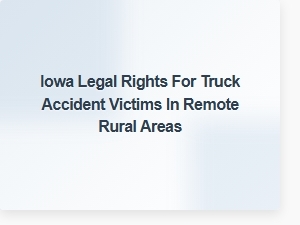 Iowa's Legal Rights for Truck Accident Victims in Rural Areas