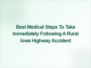 Immediate Medical Steps After a Rural Iowa Highway Accident
