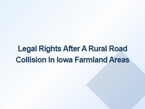 Understanding Your Legal Rights Following a Rural Road Collision in Iowa Farmland Areas